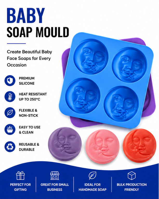 Baby Soap Mould (4 Cavity)