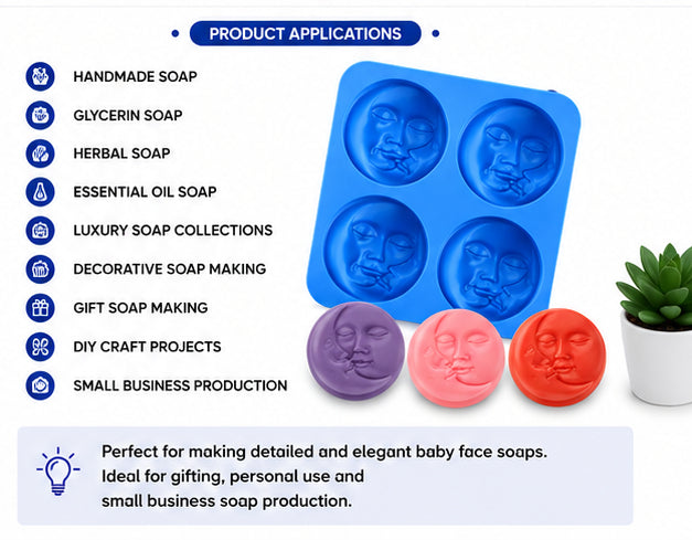Baby Soap Mould (4 Cavity)