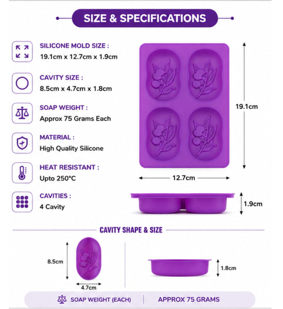 Candy Soap Mould (4 Cavity)
