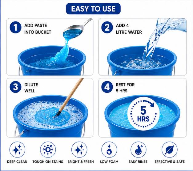 DETERGENT LIQUID PASTE KIT - 5 LITRES