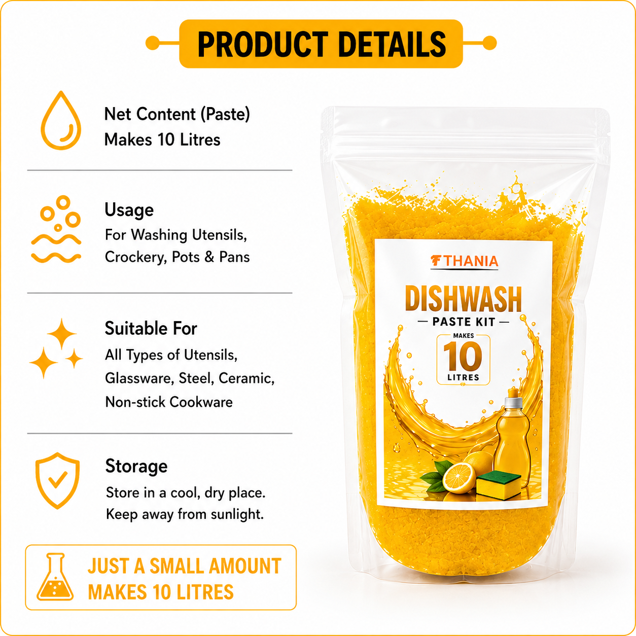 DISHWASH PASTE KIT - 10 LITRES