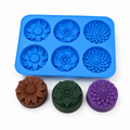Flower Soap Mould (6 Cavity)