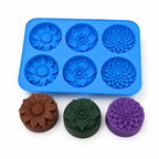 Flower Soap Mould (6 Cavity)