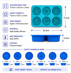 Flower Soap Mould (6 Cavity)