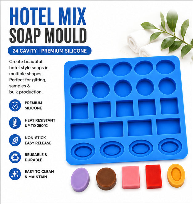 Hotel Mix Soap Mould (24 Cavity)