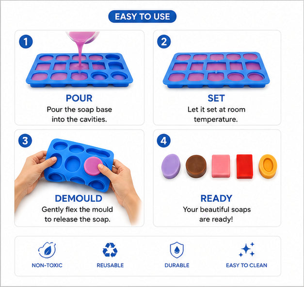 Hotel Mix Soap Mould (24 Cavity)