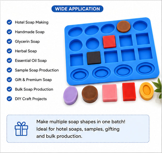 Hotel Mix Soap Mould (24 Cavity)