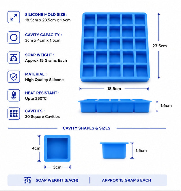 Hotel Soap Mould (30 Cavity)