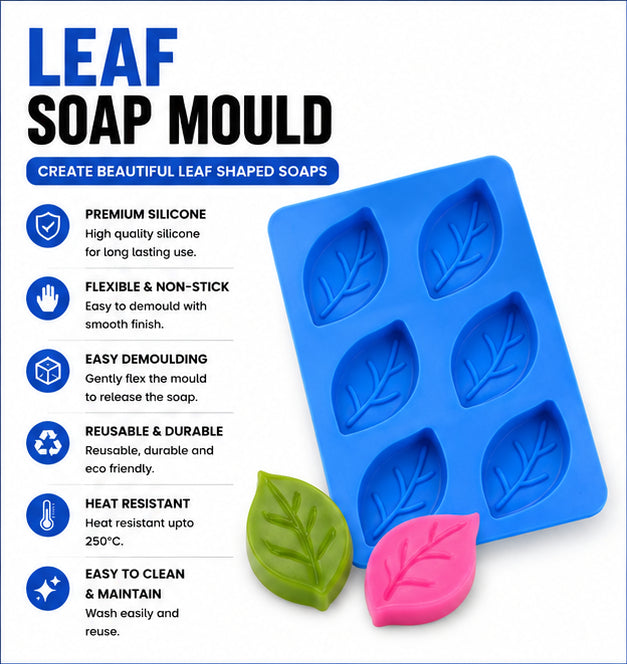 Leaf Soap Mould (6 Cavity)