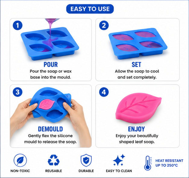 Leaf Soap Mould (6 Cavity)