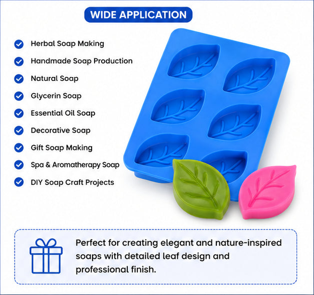 Leaf Soap Mould (6 Cavity)