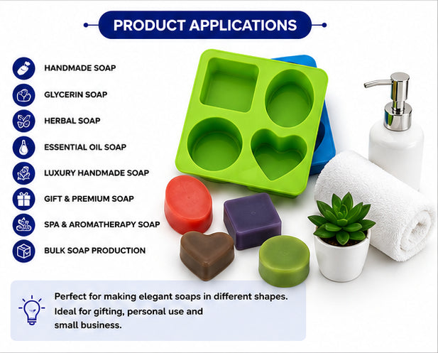 Mix Soap Mould (4 Cavity)