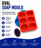Oval Soap Mould (6 Cavity 115g)