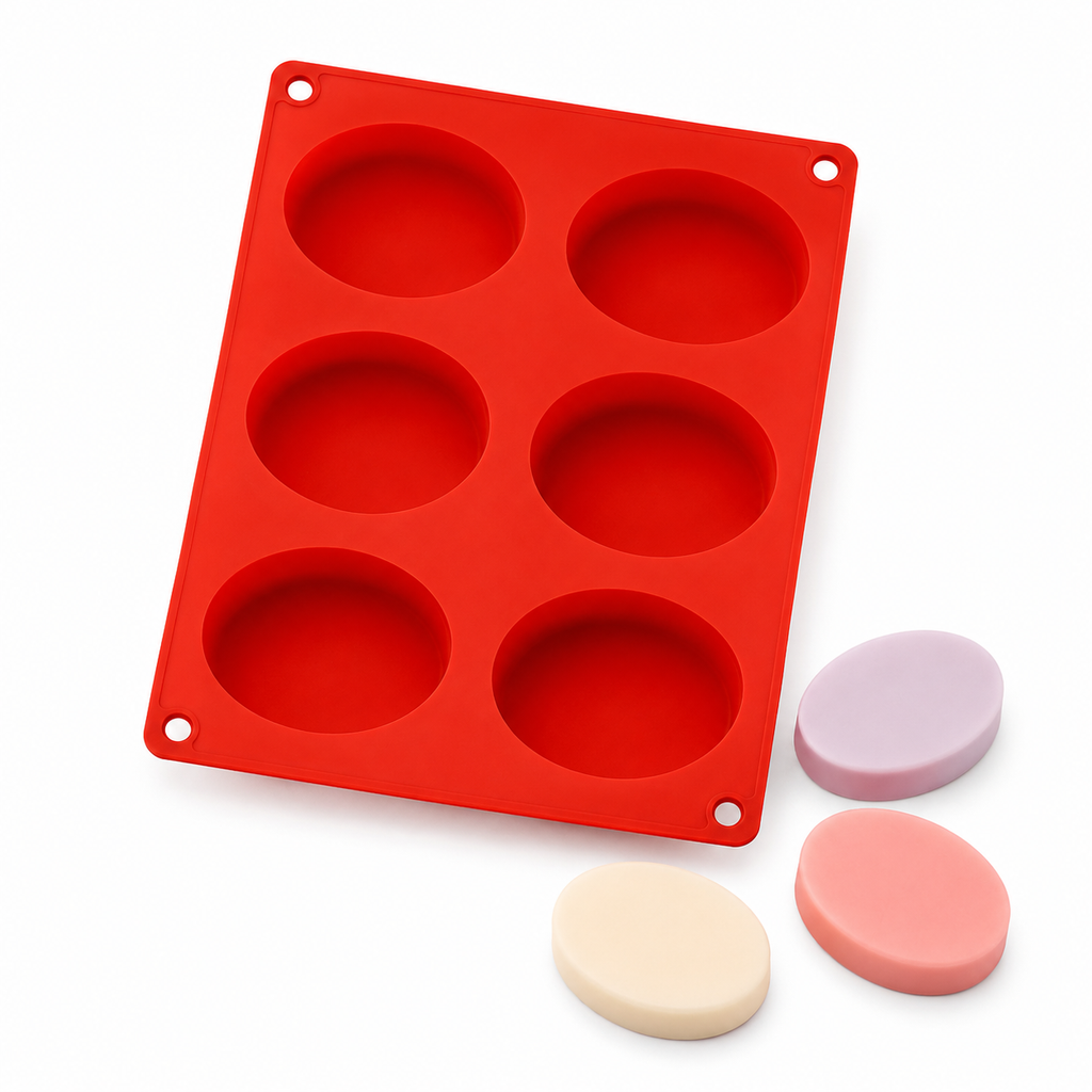 Oval Soap Mould (6 Cavity)
