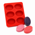 Oval Soap Mould (6 Cavity 115g)