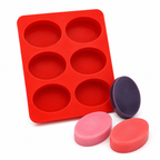 Oval Soap Mould (6 Cavity 115g)