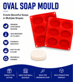 Oval Soap Mould (6 Cavity)