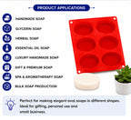 Oval Soap Mould (6 Cavity)
