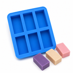 Rectangle Soap Mould (6 Cavity 50g)