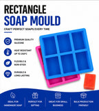 Rectangle Soap Mould (6 Cavity 120g)