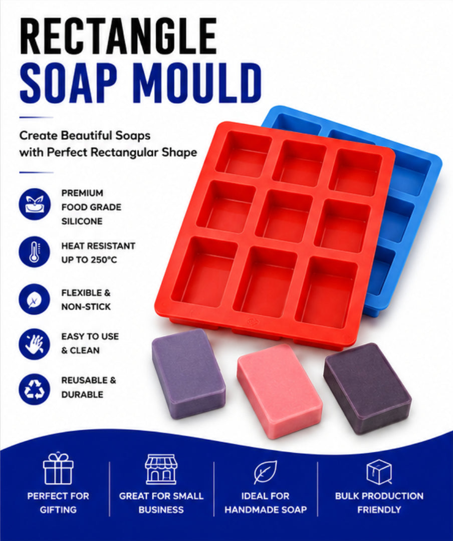 Rectangle Soap Mould (12 Cavity)