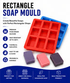Rectangle Soap Mould (12 Cavity)