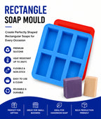 Rectangle Soap Mould (6 Cavity 50g)