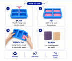 Rectangle Soap Mould (6 Cavity 50g)