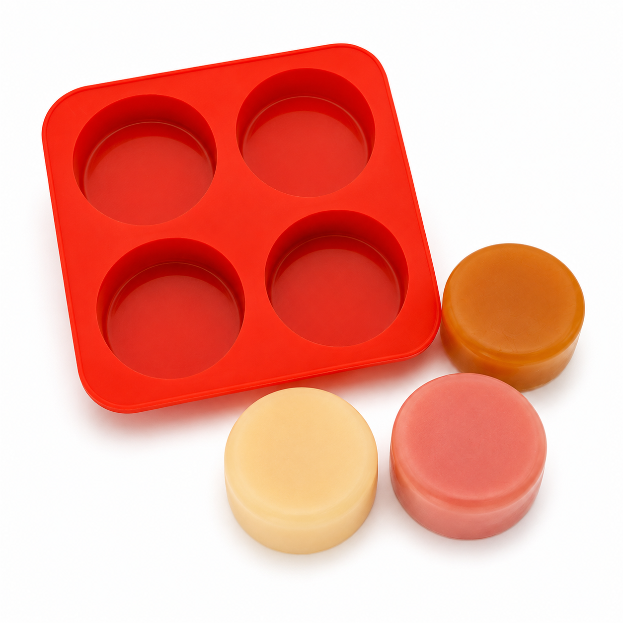 Round Soap Mould (4 Cavity)