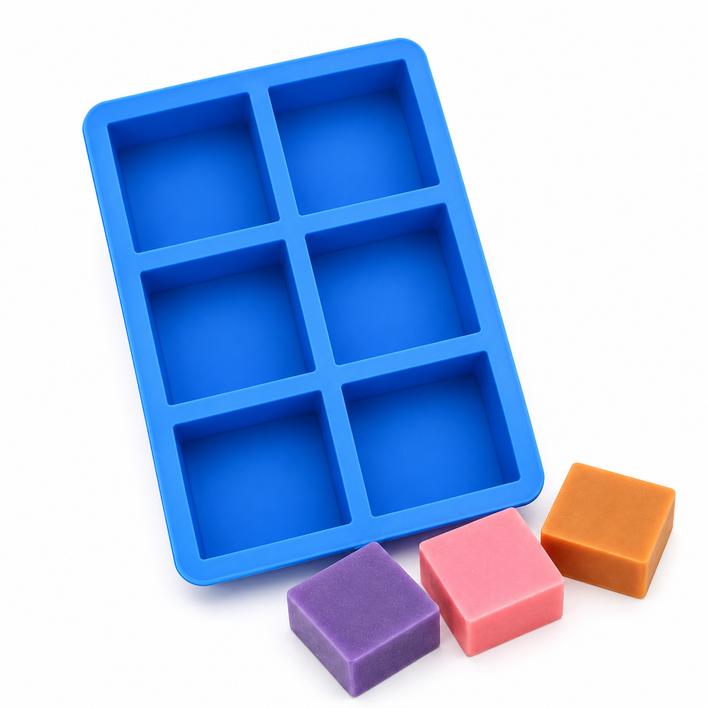 Square Soap Mould (6 Cavity)