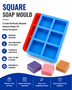 Square Soap Mould (6 Cavity)