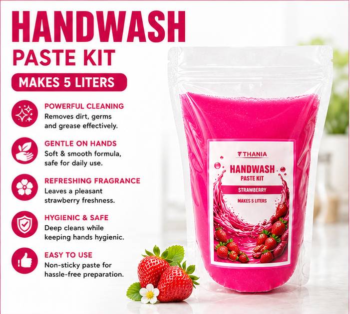 HANDWASH PASTE KIT (STRAWBERRY) - 5 LITRES