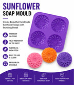 Sunflower Soap Mould (4 Cavity)