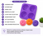 Sunflower Soap Mould (4 Cavity)