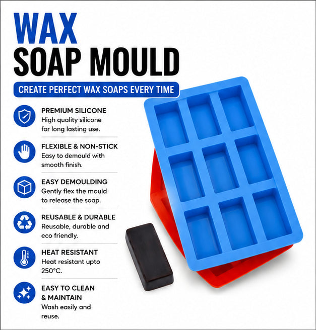 Wax Soap Mould (9 Cavity)