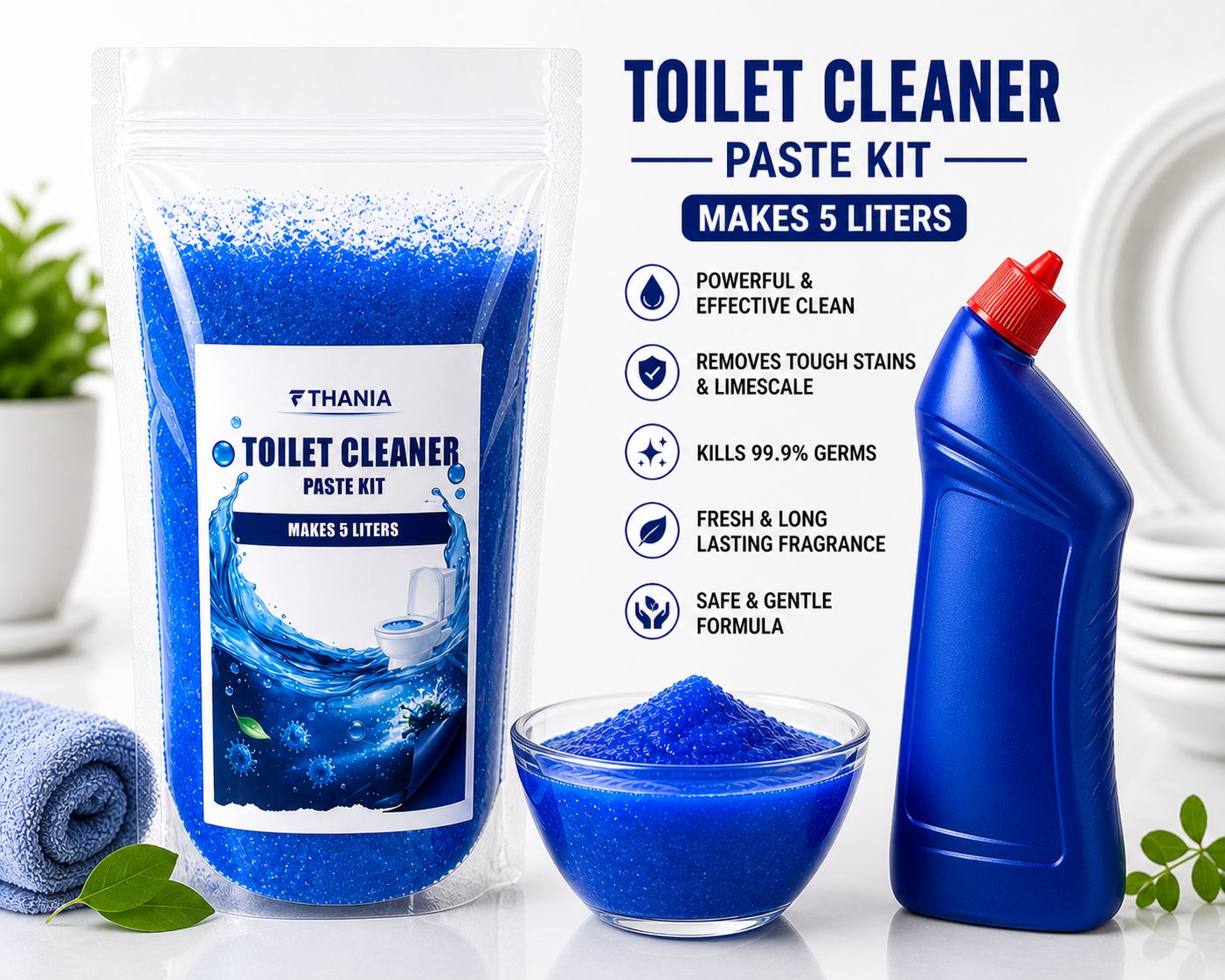 TOILET CLEANER PASTE KIT - 5 LITRES