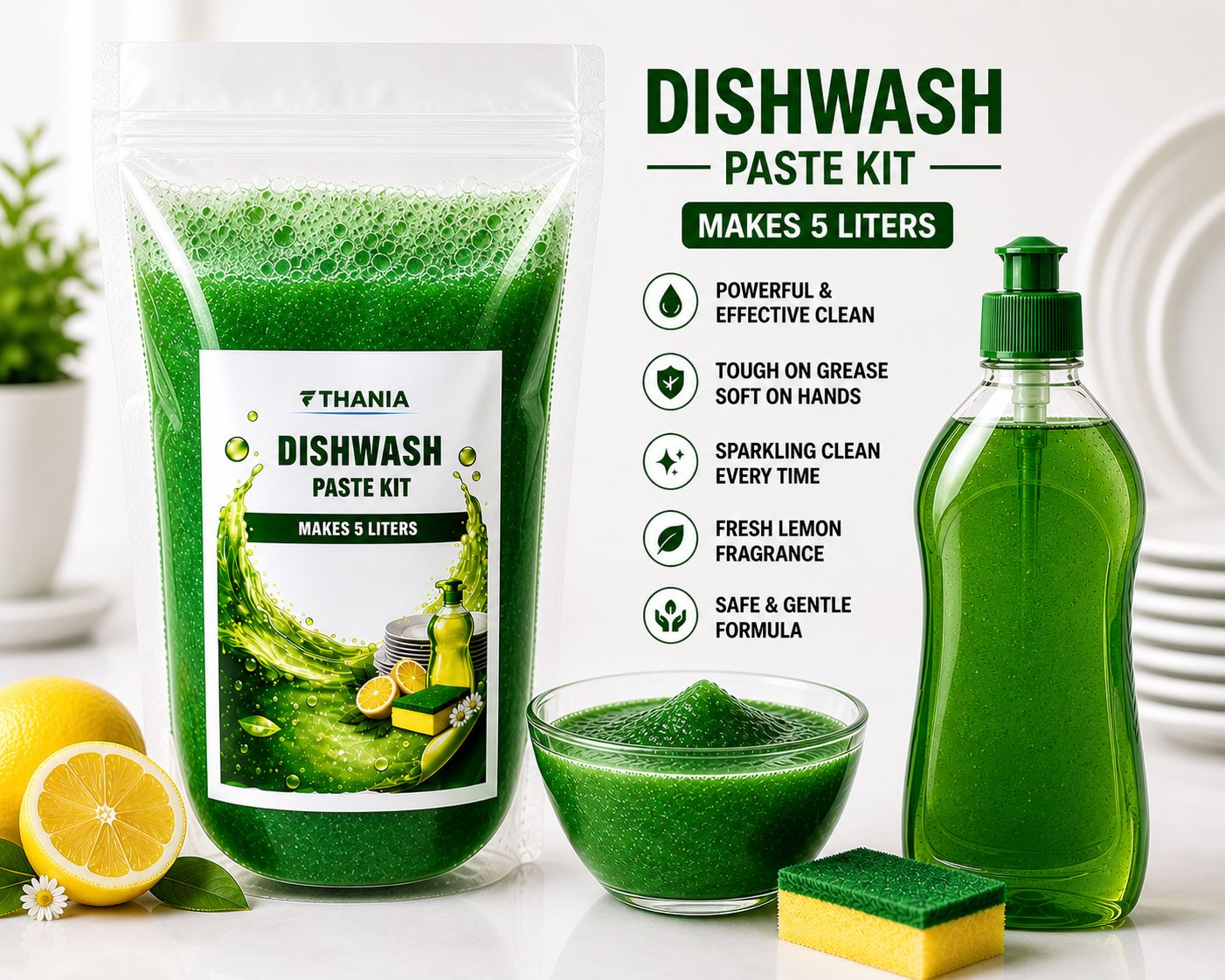 DISH WASH PASTE KIT - 5 LITRES