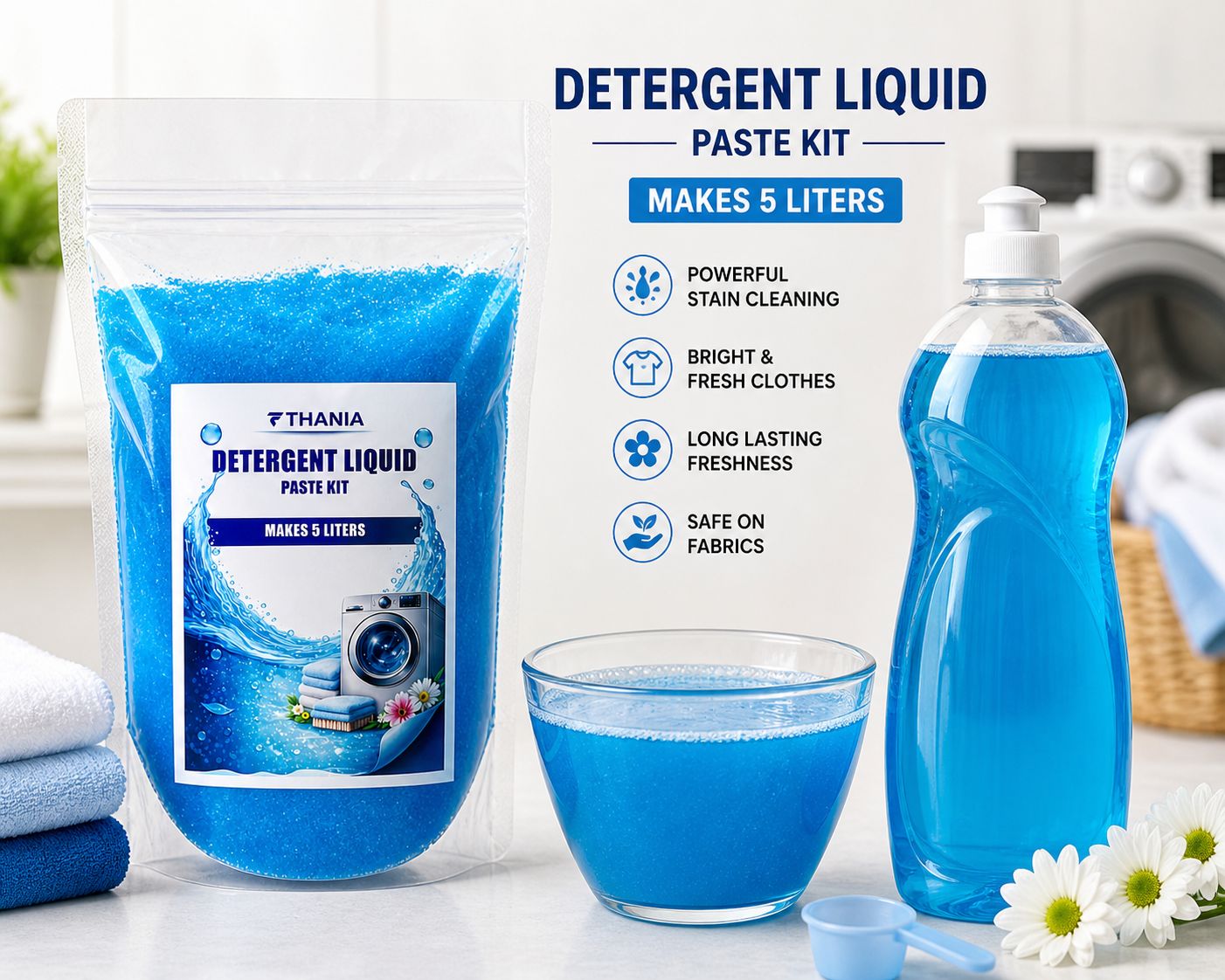 DETERGENT LIQUID PASTE KIT - 5 LITRES