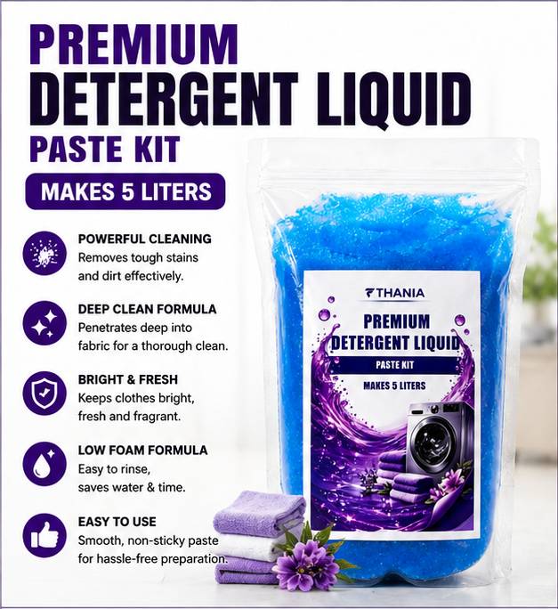 PREMIUM DETERGENT LIQUID PASTE KIT - 5 LITRES