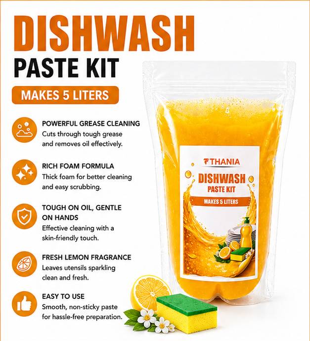 DISH WASH PASTE KIT - 5 LITRES