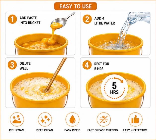 DISH WASH PASTE KIT - 5 LITRES