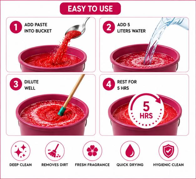 FLOOR CLEANER PASTE KIT 6L