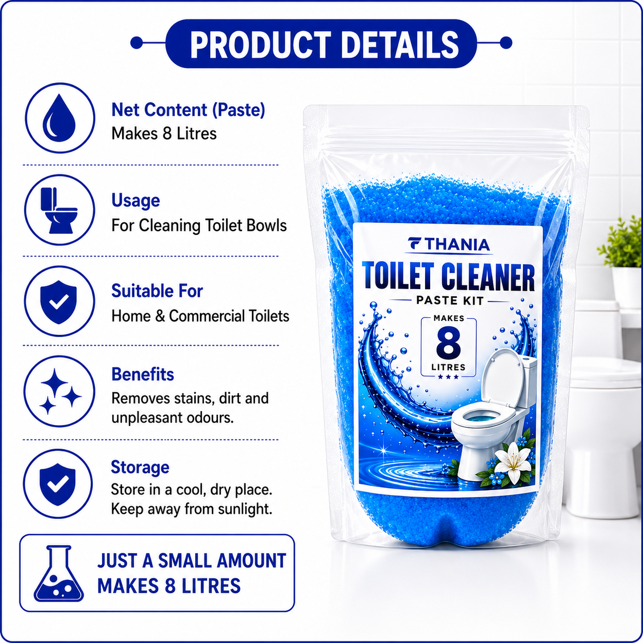 TOILET CLEANER PASTE KIT 8 LITRES